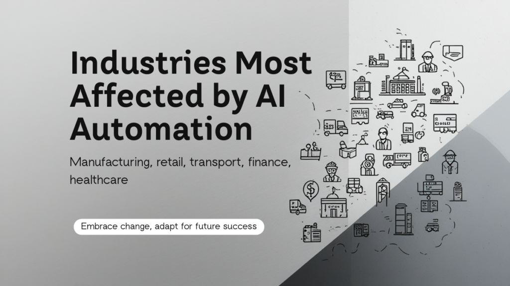 What industries are most affected by AI automation?