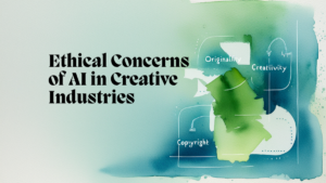 What are the ethical concerns of AI in creative industries?
