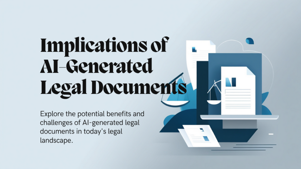 What Are the Implications of AI-Generated Legal Documents?